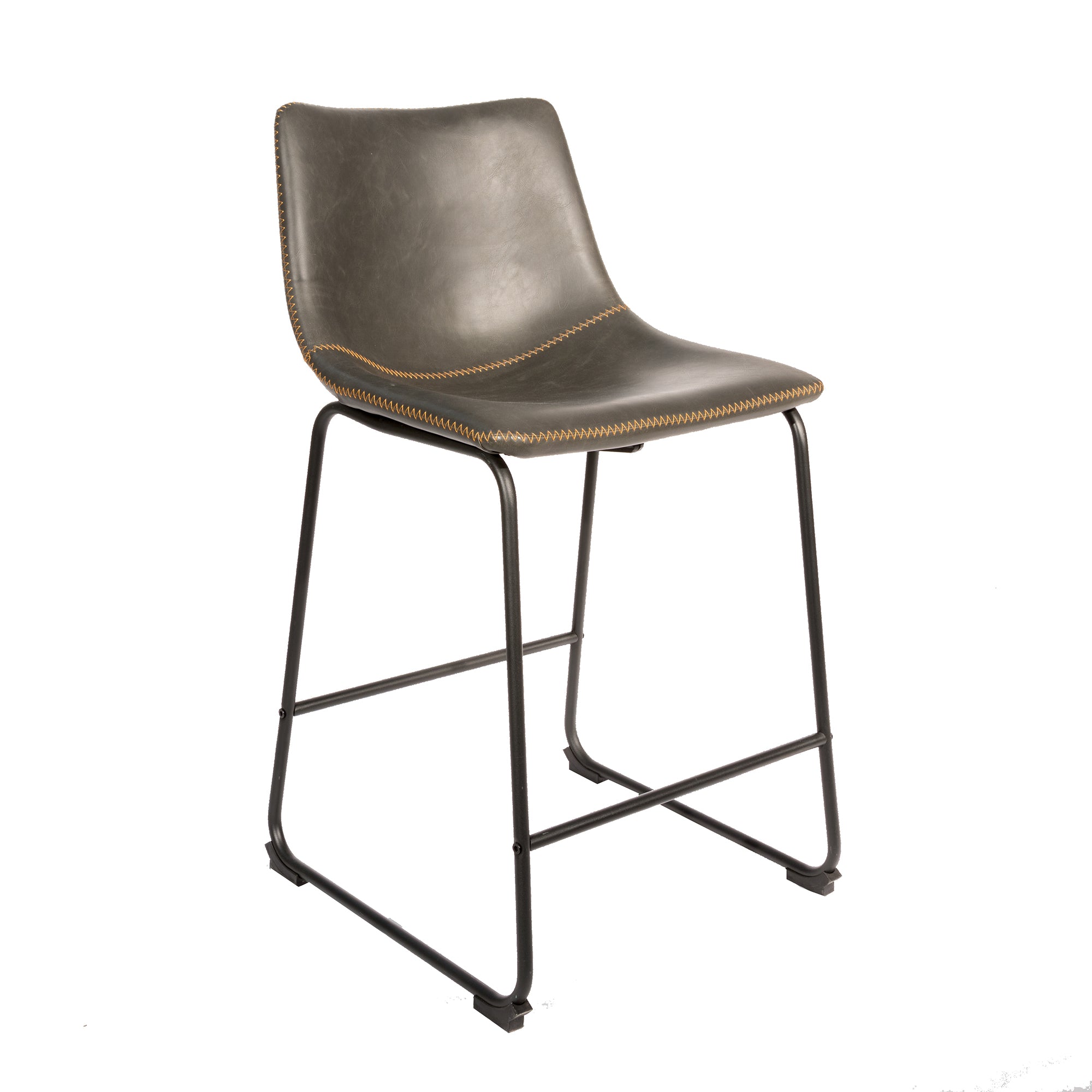 Dexter Grey Set of Two Kitchen Counter Stools